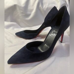 Christian Louboutin Iriza 
85 mm Pumps Veau velours - Zaffiro Women Size 6.5